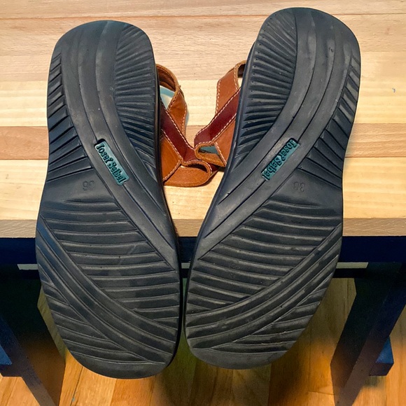 Josef Seibel Sandals Womens 36 Brown Leather Closed Toe Ankle Strap Air Massage - Picture 5 of 5